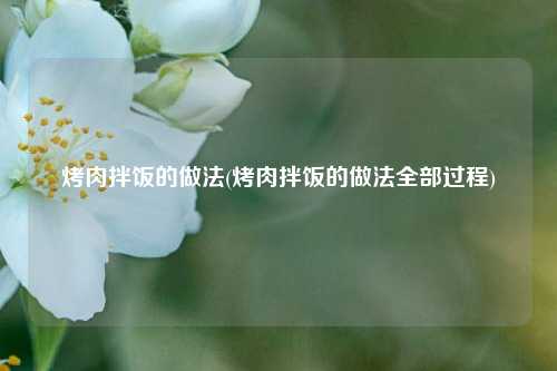 烤肉拌饭的做法(烤肉拌饭的做法全部过程)